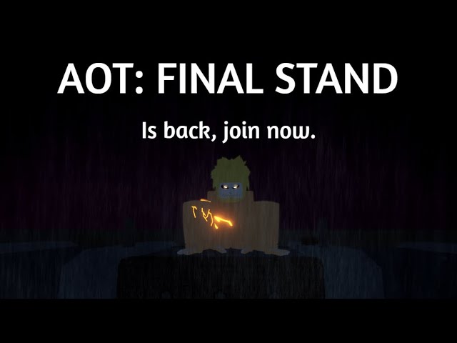 Roblox AOT: Final stand is back.