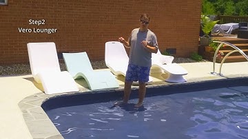 Part 1 of 4: Comparing Ledge Lounger, Tenjam, and Step 2 Loungers in a Vinyl Liner Pool at 5" Depth