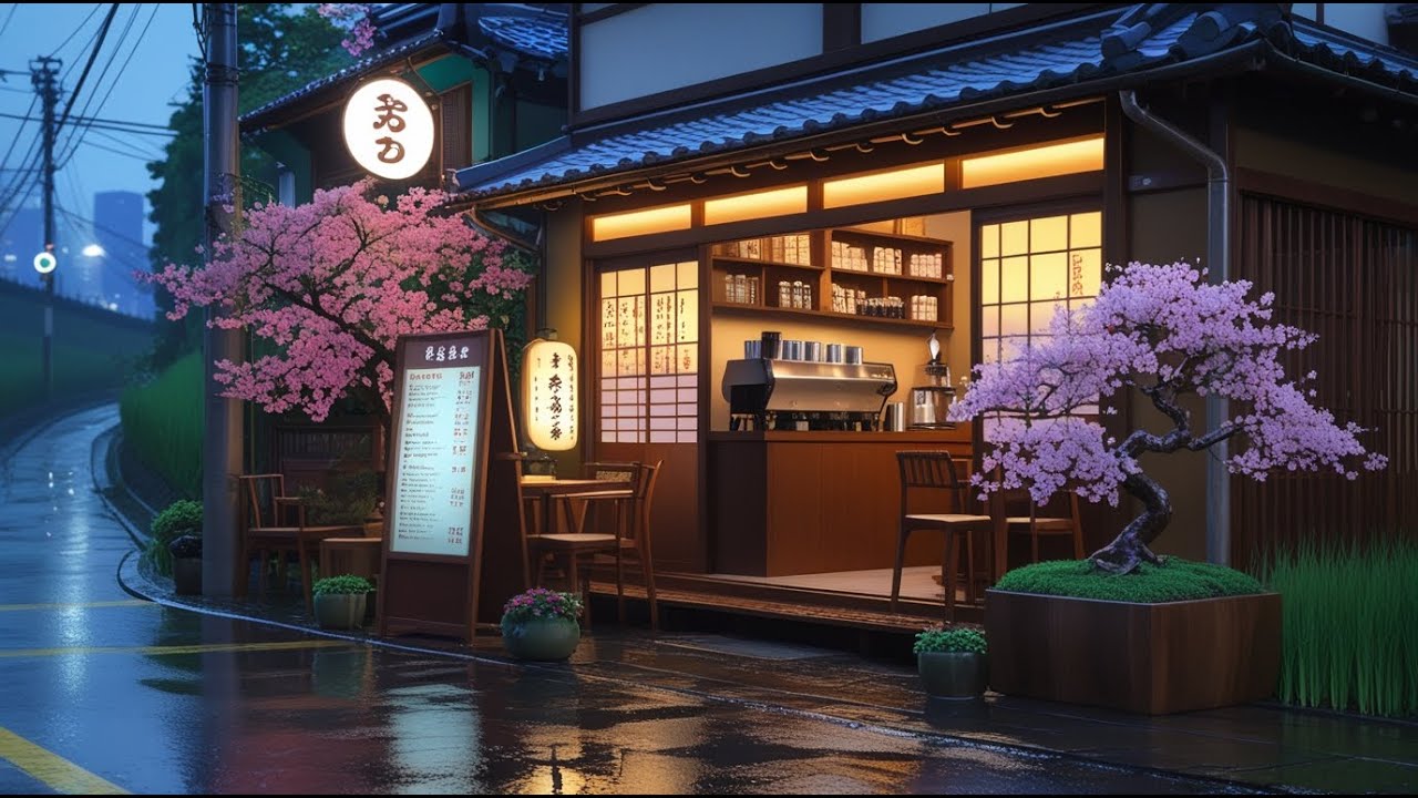 Study to Nostalgic Lofi Ambience ☔ Rainy Coffeehouse Vibes from the 80s & 90s