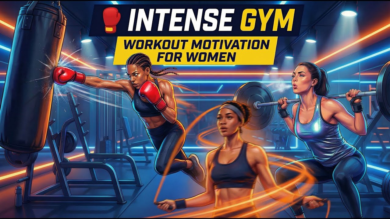 🥊 Intense Gym Workout Motivation | Powerful Female Fighter