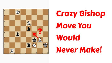 Crazy Bishop Move You Would Never Make! (Mate in 3)