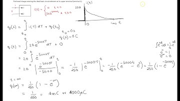 Ideal basic circuit element - Example 3 Total Charge Transferred