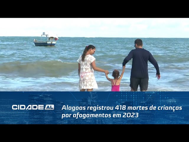 Alagoas registrou 418 mortes de crianças por afogamentos em 2023
