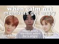 when nct's calm members gets angry