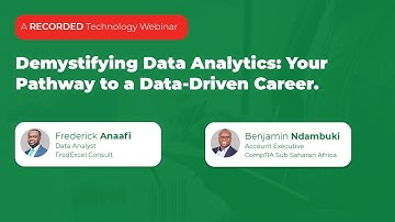 Recorded Webinar | Demystifying Data Analytics: Your Pathway to a Data-Driven Career