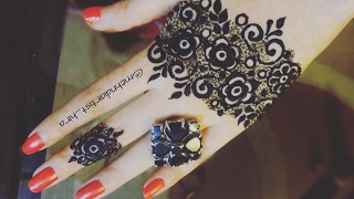 Beautiful khaleeji dubai gulf arabic glove henna mehndi designs for hands for eid,diwali tutorial