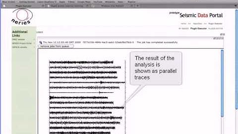Rapid portal used to access seismic data