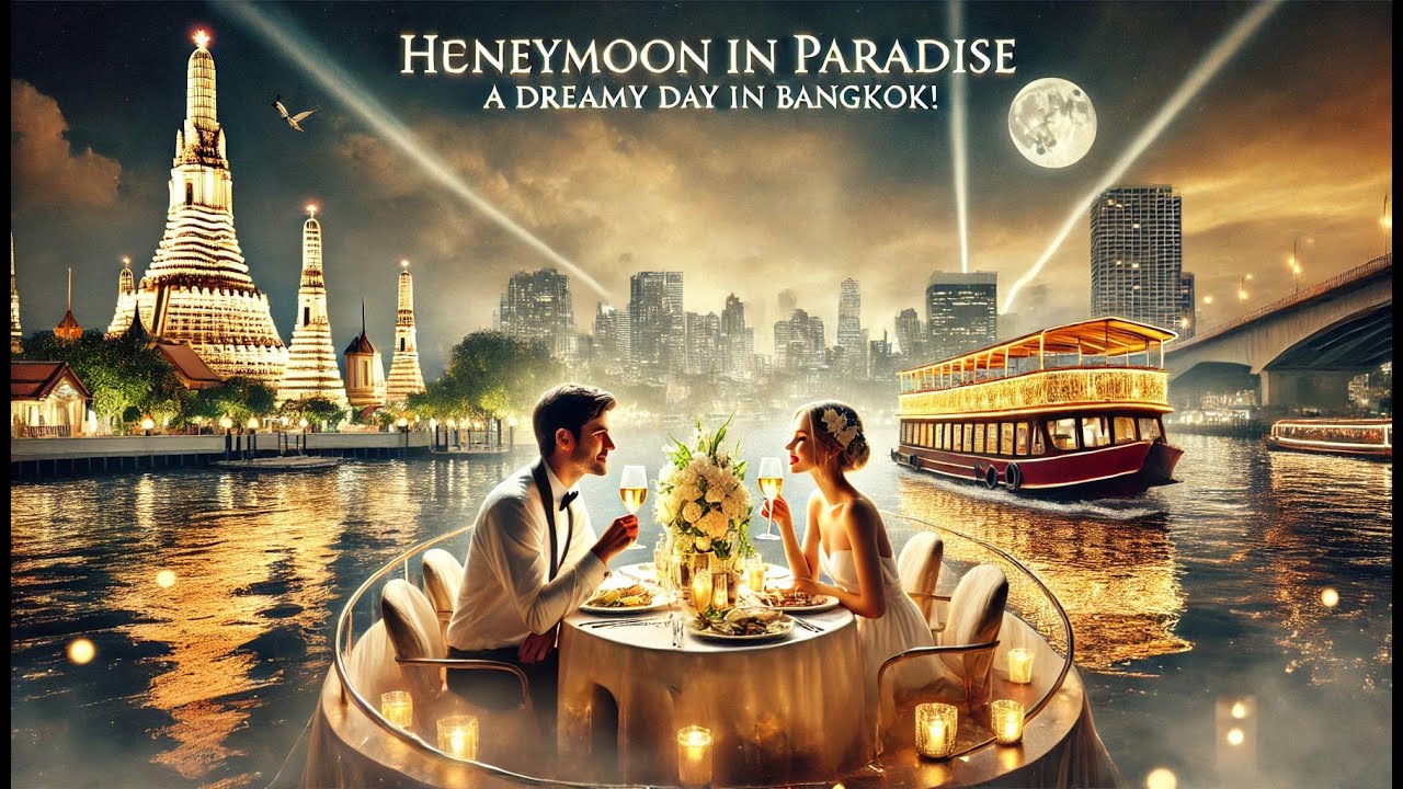 "Honeymoon in Paradise: A Dreamy Day in Bangkok! 🏙️💑 | Best Dinner Cruise in Bangkok for Couples ❤️🌃