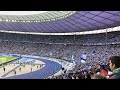Hertha Berlin fans after a win over Stuggart