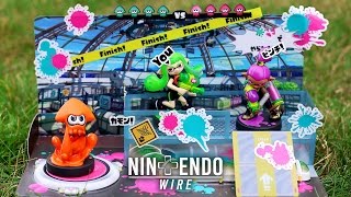 Splatoon | Inkling 3-Pack & Kelp Dome amiibo Diorama Unboxing (4K)