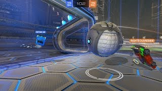 Upsidedown Reverse Aerial Save Off Back of Goal