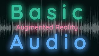 Audio in Augmented Reality