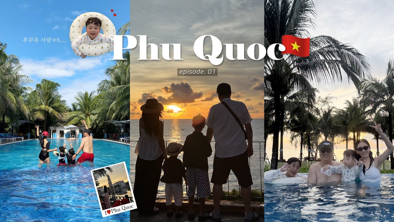 [🇻🇳푸꾸옥 브이로그 ep.1] 빠워J의 6박8일 일정공유 | 그랜드월드 분수쇼명당 | 선셋타운 버기투어 | 모벤픽 인생숙소 버블파티까지 완벽해✨