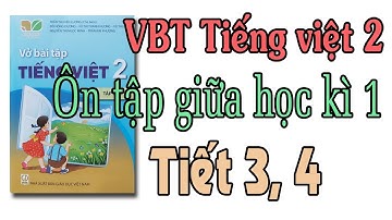 Vở bài tập tiếng việt lớp 2 Kết nối tri thức với cuộc sống ôn tập giữa học kì 1 tiết 3, 4