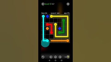 Flow Free [Level 5] (7×7 Medium) [Intro: Classic Pack] | Walkthrough