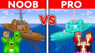 MIKEY vs JJ Family: NOOB vs PRO: MODERN WARSHIP Build Challenge in Minecraft by Milo and Chip 970,017 views 1 month ago 34 minutes