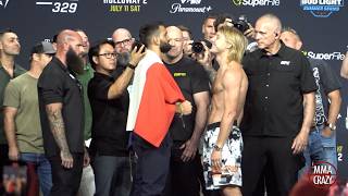 UFC 329: Benoit Saint Denis vs. Paddy Pimblett Weigh-in Face Off