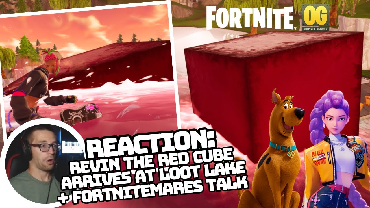 REACTION: Revin the Red Cube Arrives at Loot Lake + Fortnitemares Talk ...