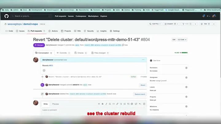 Mean Time To Recovery (MTTR) - Weave GitOps Demo