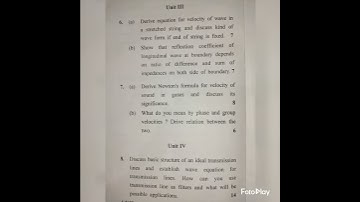 Previos year Question paper- Waves and Oscillations | Bsc Physics | #GJUST #DU #MDU #CDLU