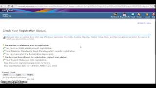 Checking Your Registration Status
