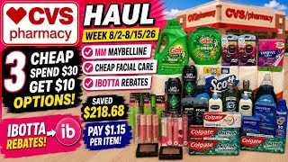 CVS haul 8/2-8/15/26 | 🔥Cheap Spend $30 deals | 🔥MM Maybelline, Cheap AXE, Cetaphil & more! 