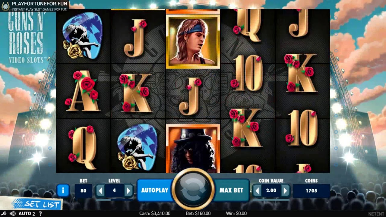 Guns and Roses Slot Game (NetEnt) - Demo Play on Playfortune for Fun
