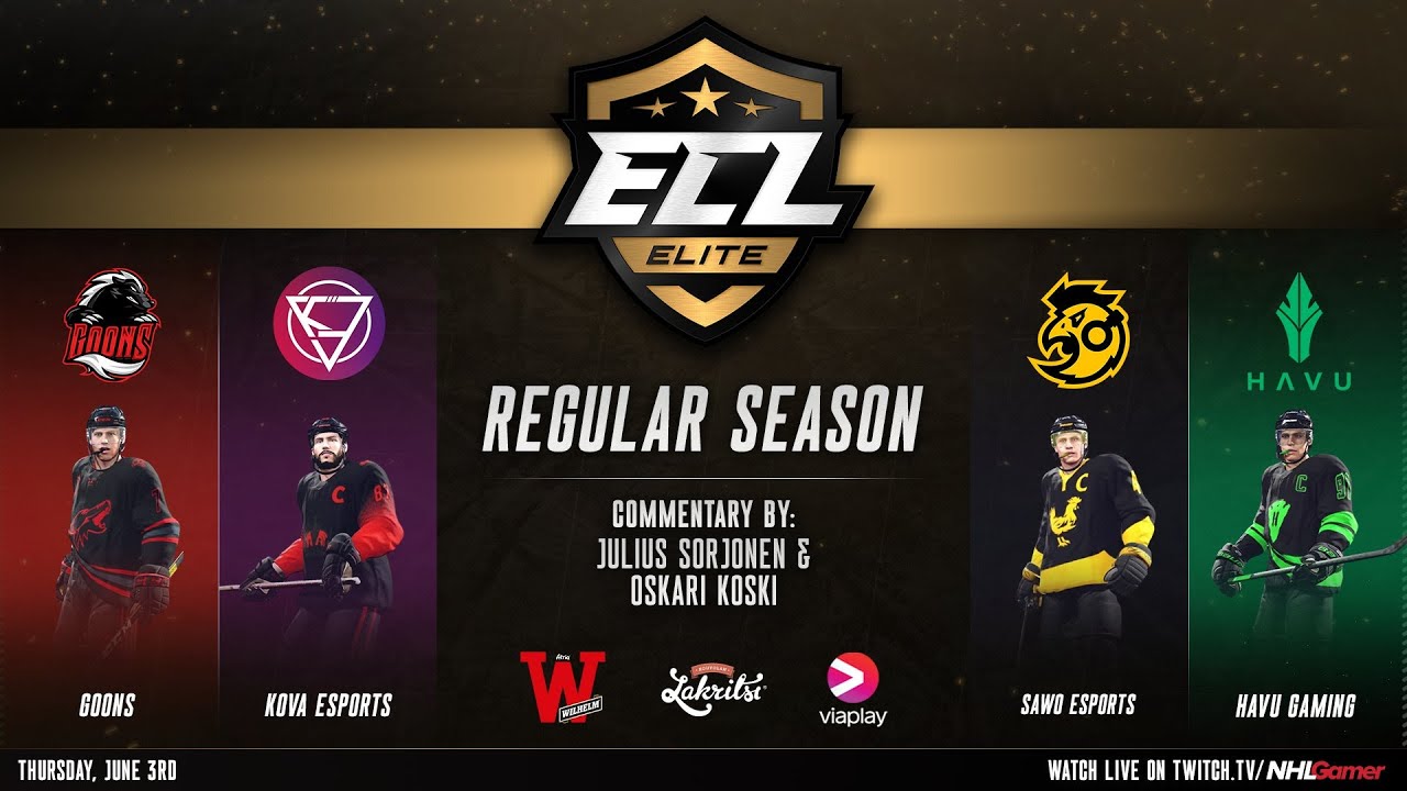 Goons vs Kova Esports & SAWO Esports vs HAVU Gaming - ECL 12 Elite | NHL 21 EASHL 6s