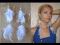 Серьги из перьев"White angel" - Бижутерия своими руками / Handmade