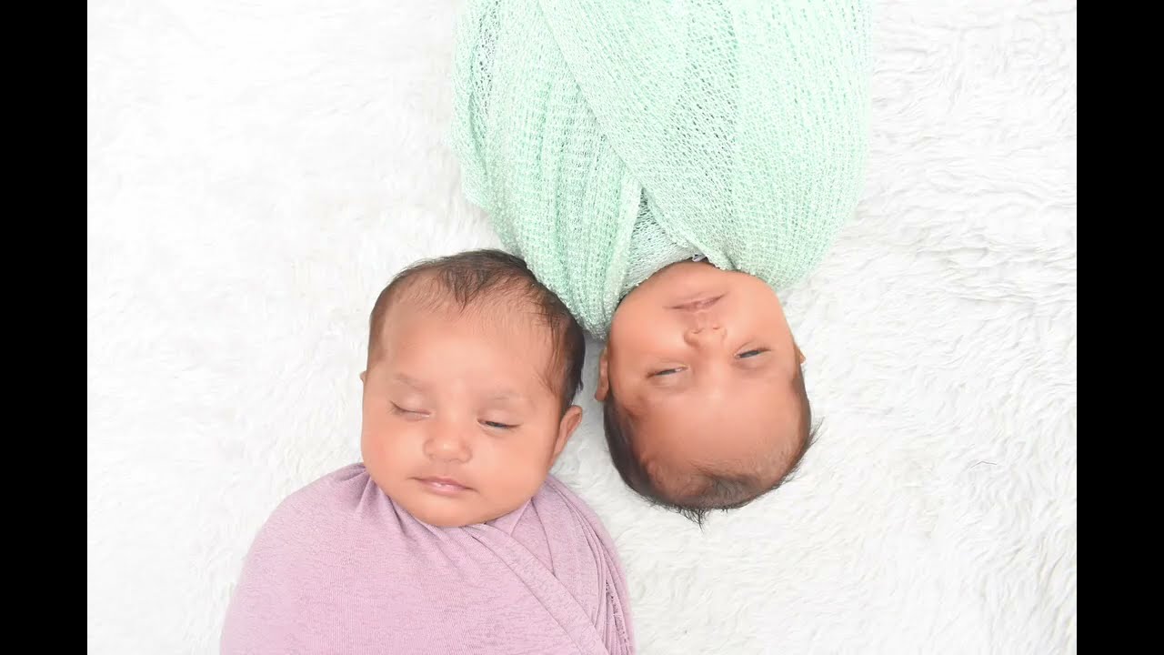 Twin Newborn Baby Photoshoot | Cute & Peaceful Moments of Newborn Twins