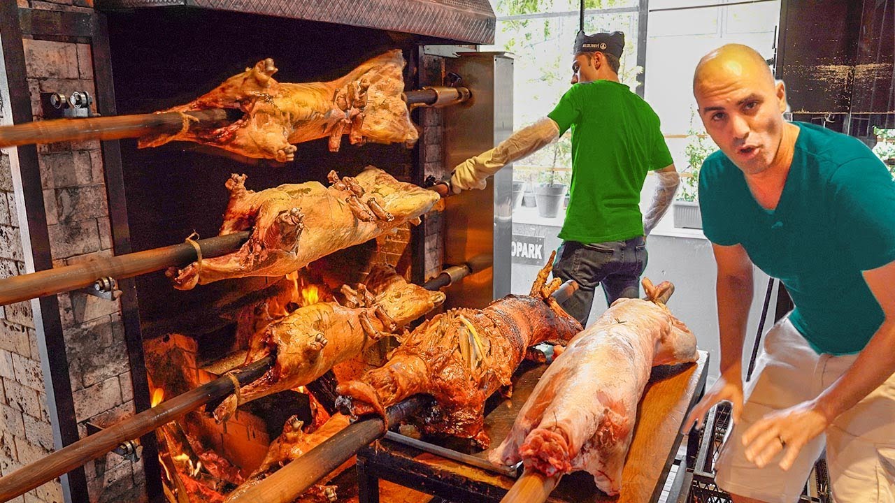 INSANE Street Food in ISTANBUL, Turkey - WHOLE LAMB BBQ + Turkish street food in Istanbul, Turkey