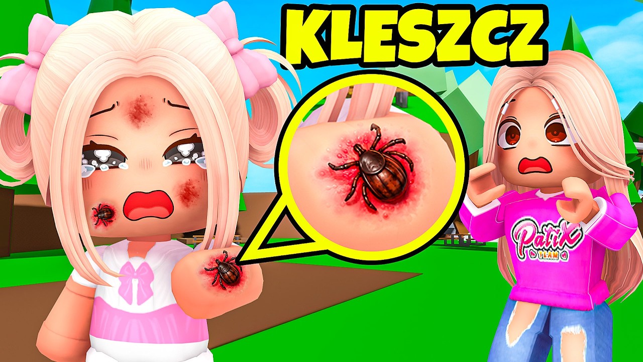 MAŁĄ AMI UGRYZŁ KLESZCZ 🕷️ na BROOKHAVEN w ROBLOX!