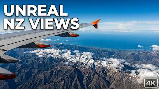 Christchurch Flight to Auckland Airport New Zealand 4k Video