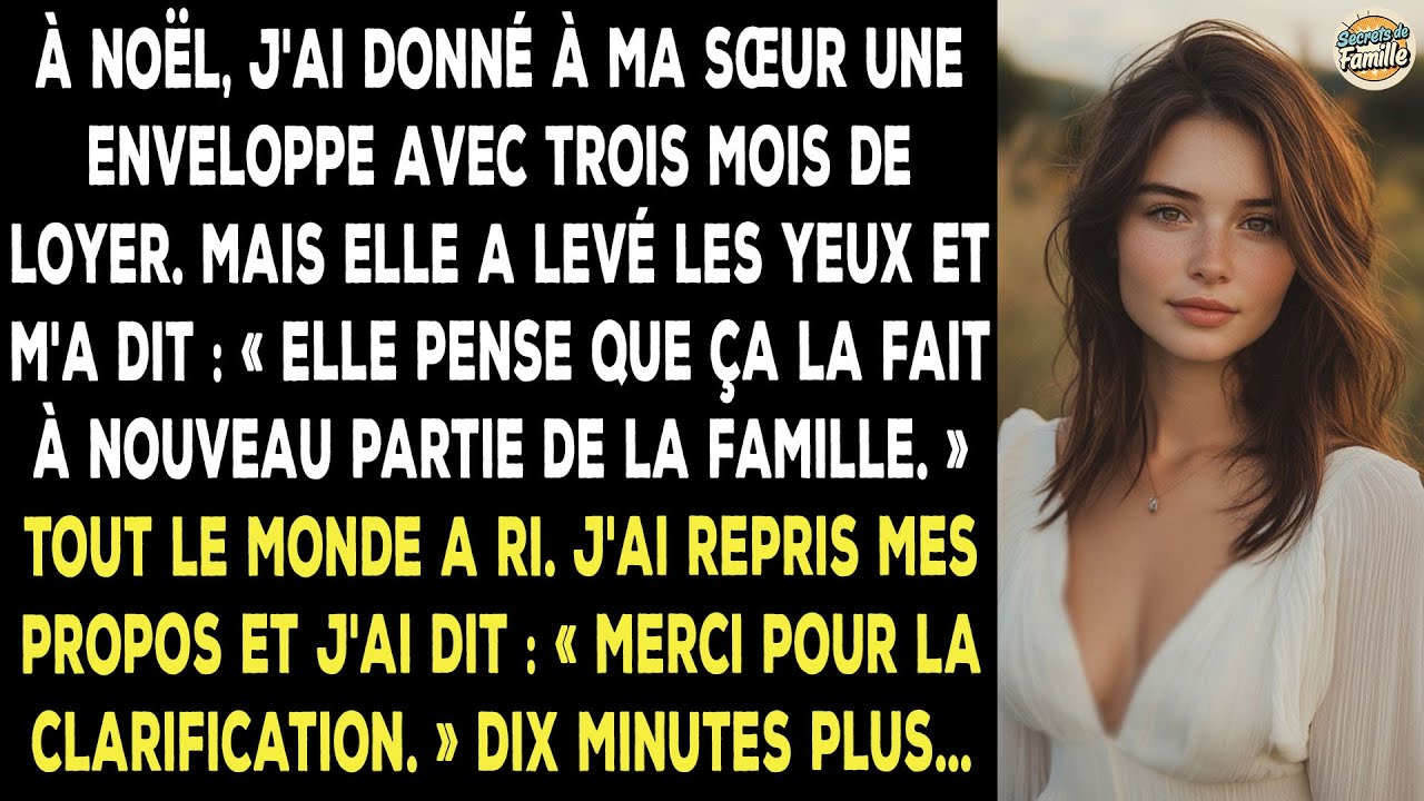 Pour Noël, J'ai Voulu Aider Ma Sœur En Lui Offrant Trois Mois De Loyer. Mais Elle…