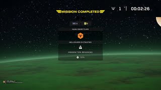 Helldivers 2 Speedrun, illegal broadcast, Extract%, Trivial, 2:26