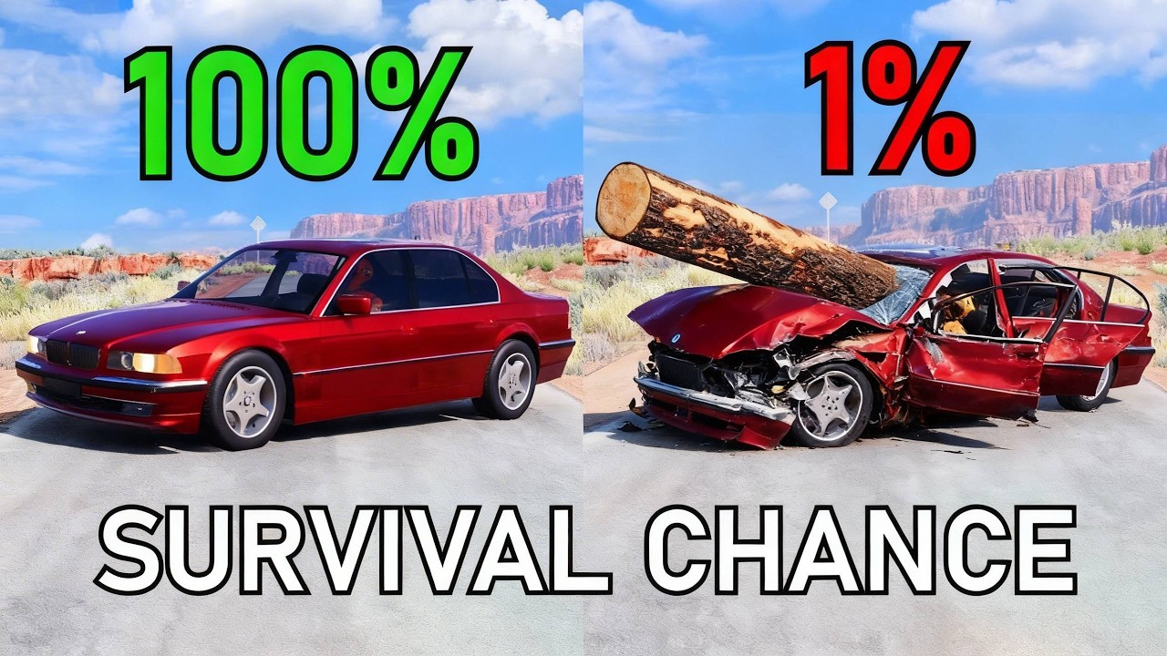 Realistic Survival Chance Crashes #2 | BeamNG.drive