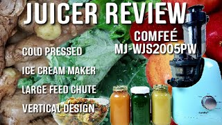 COLD PRESS JUICER & ICE CREAM MAKER || UNBOXING & REVIEW || COMFEE MJWJS2005PW || CARIB SUNSATIONS