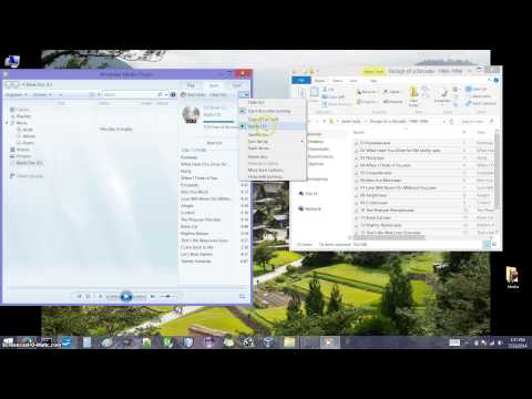 Burning Music to an Audio CD Using Windows Media Player