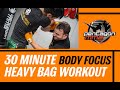 Heavy bag workout for kickboxing and muay thai  body shots   class 12
