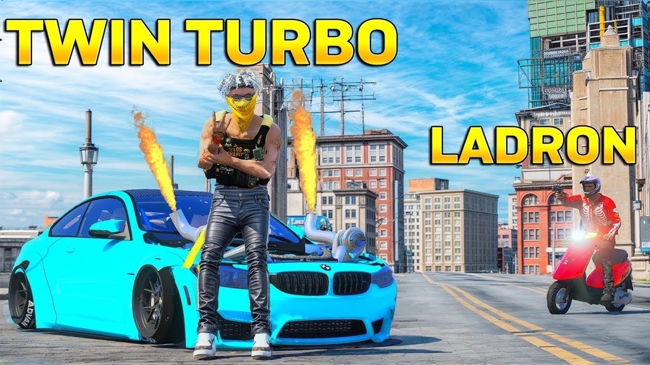 Robamos un BMW TWIN TURBO, MODIFICADO para CARRERAS ILEGALES en GTA 5 RP