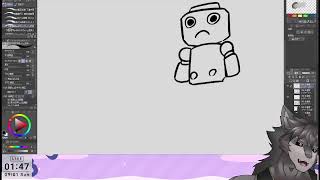 お絵描き練習配信