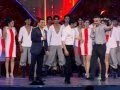 cricketers funny dance on stage