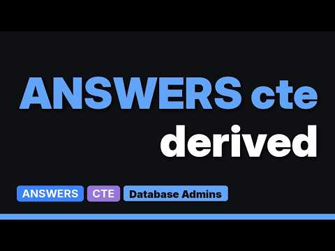 Difference between inline view and WITH clause? (5 Solutions!!)