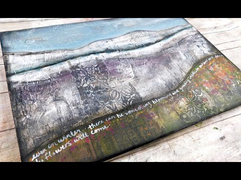 gesso and modeling paste for texture Sunday inspiration 9-9-18 - Shawn  Petite