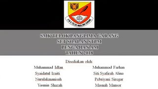 STPM P. AM S2 2018, BHG. A STRUKTUR, Oleh Nurul Akmanisah [Soalan & Skema Jawapan]