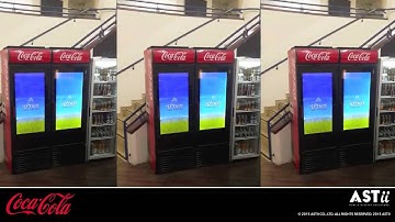 Refrigerator door with transparent LCD display
