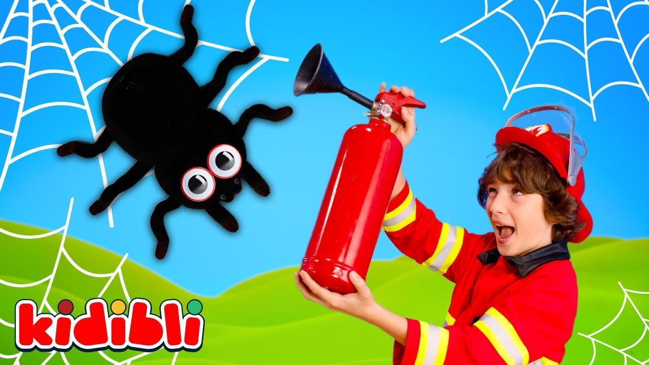 The Big Spider Adventure : Firefighter Kids Rescue & Safety 🚒 Educational Video | Kidibli