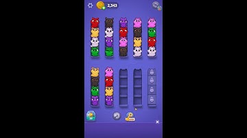Kitty Sort: Twisted Tails Level 151-155 Gameplay | Funny Games