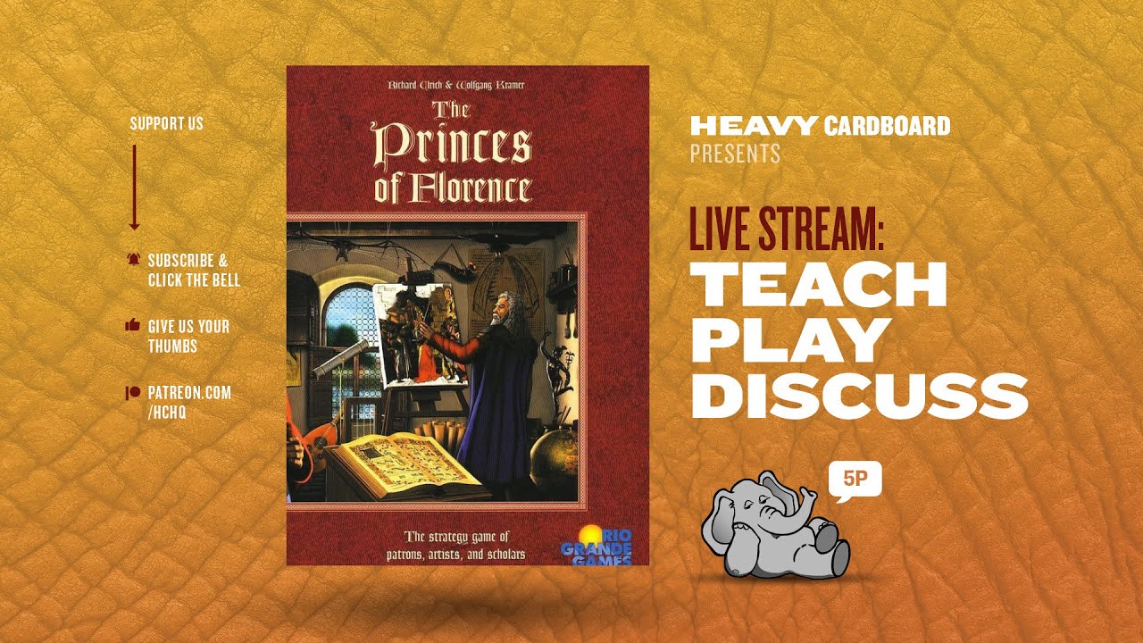 The Princes of Florence - 5p Teaching, Play-through, & Roundtable by Heavy Cardboard