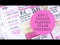 How I Choose Planner Color Schemes